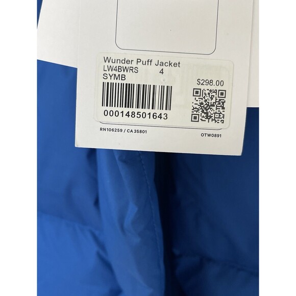 NWT $298 Lululemon Women Wunder Puff 600-Down-Fill Jacket Size Color Blue Size 4 - Picture 7 of 13